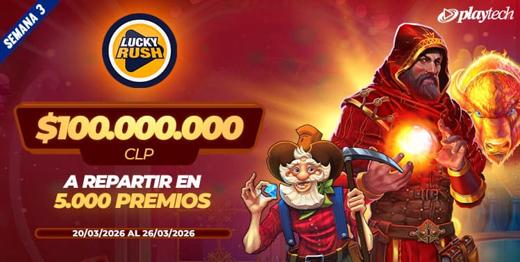 Promoción Lucky Rush por Playtech